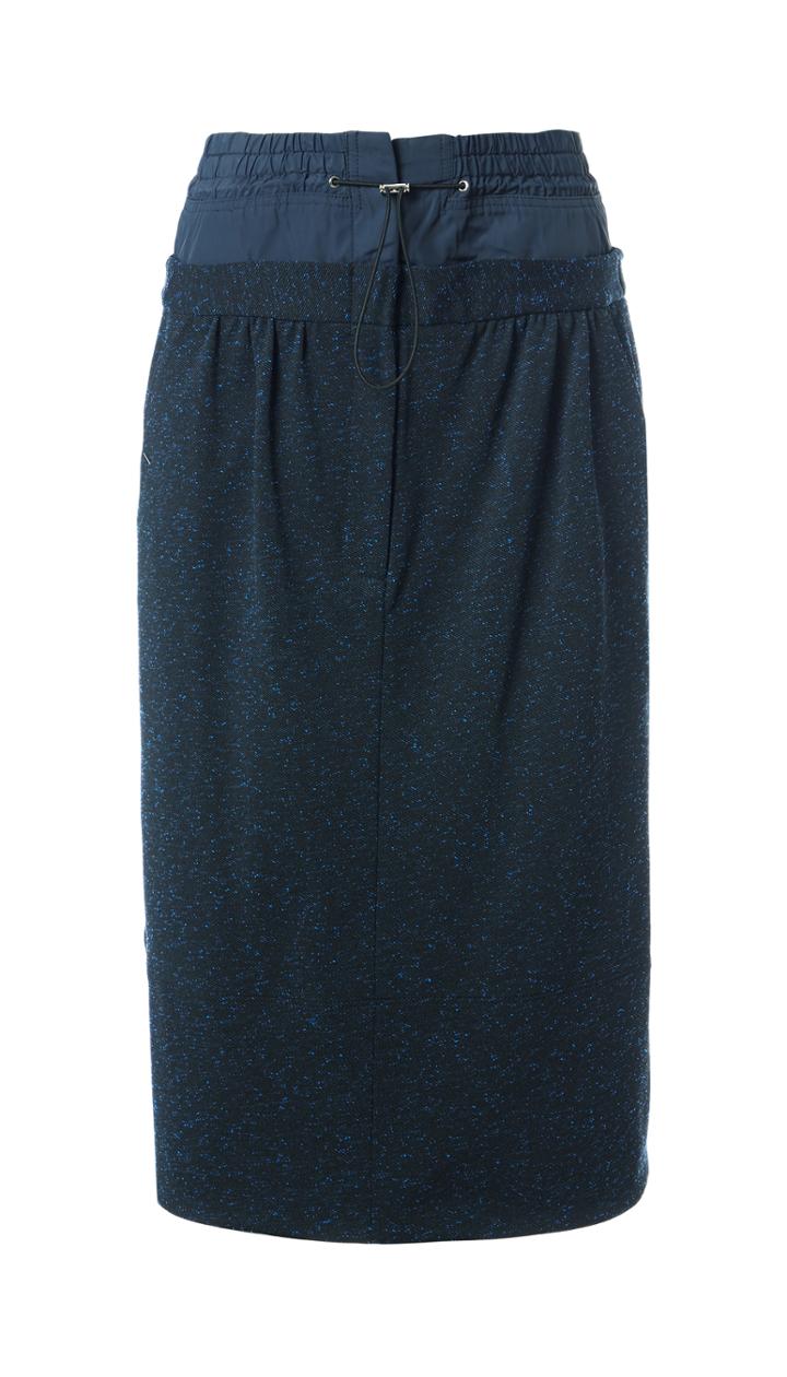 Eclipse Pique Double Waist Full Skirt
