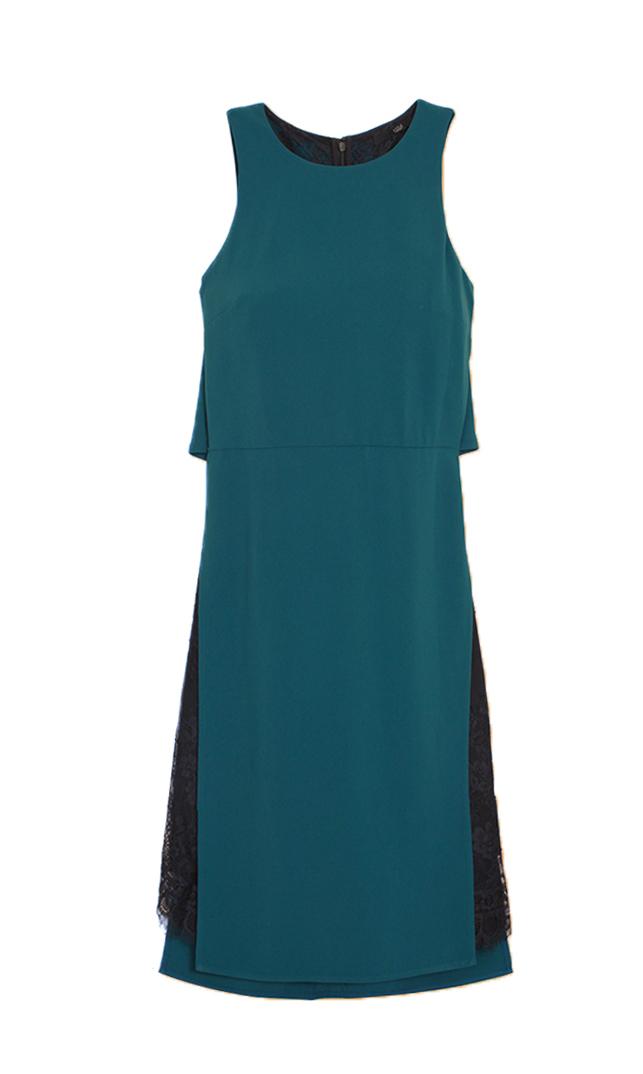 Arden Crepe Lace Dress