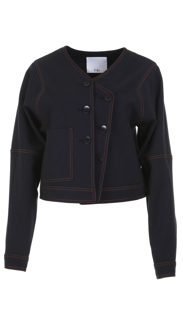 Double Weave Stretch Jean Jacket