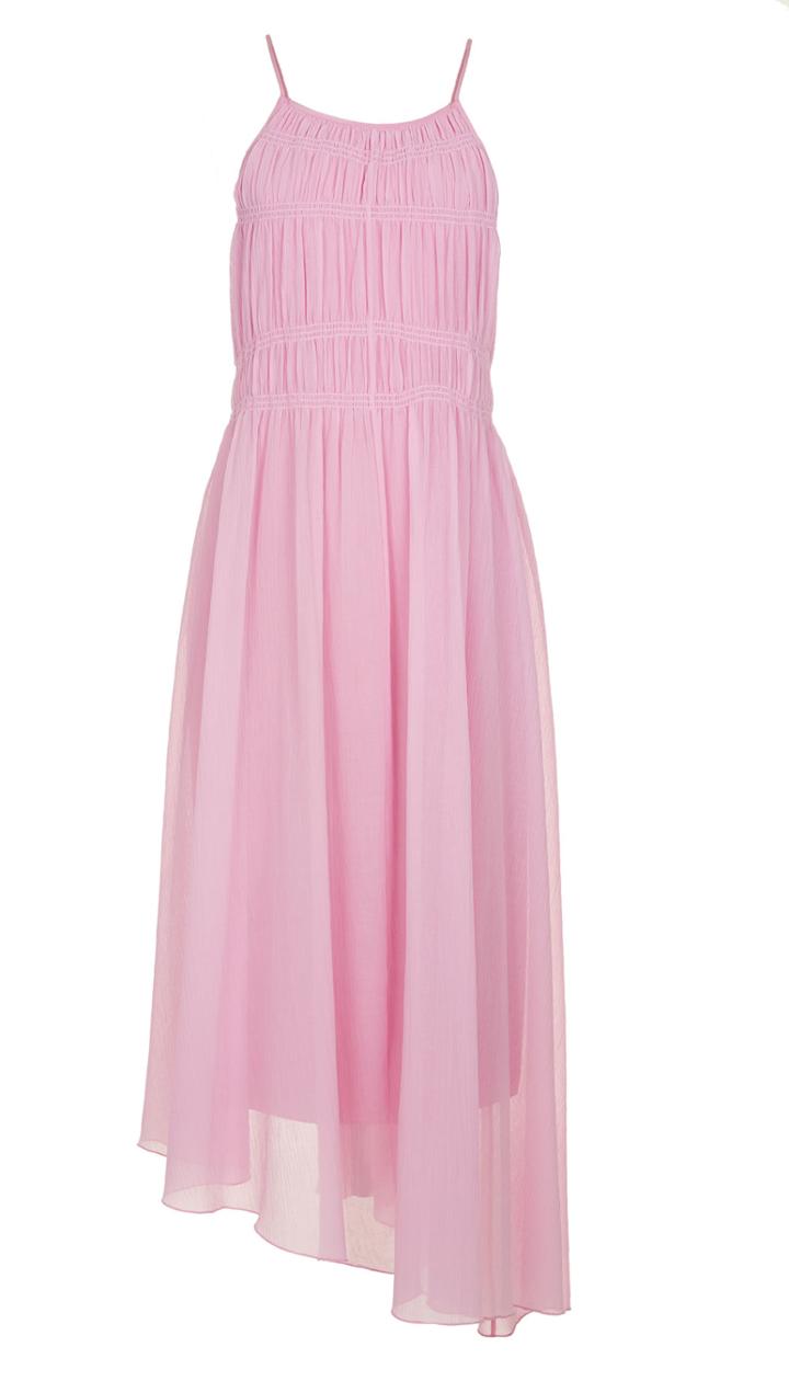 Crinkle Silk Cotton Dress