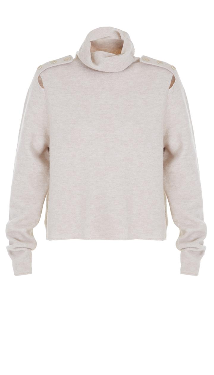 Cozy Boiled Funnel Neck Sweater