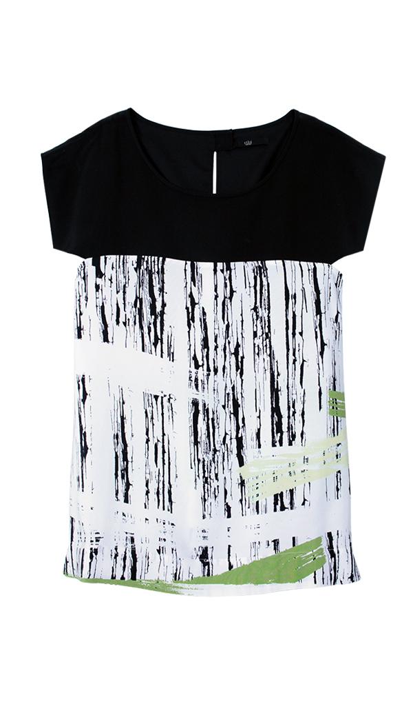 Asphalt Stripe Cape Top