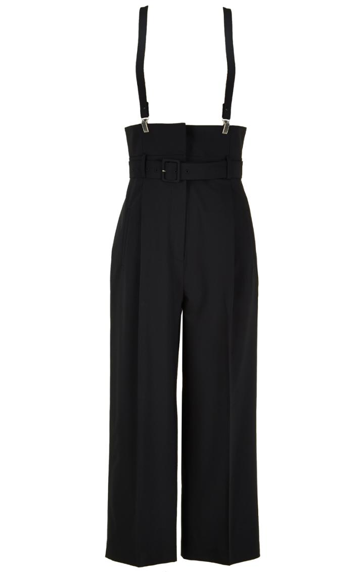 Tropical Wool Suspender Pants