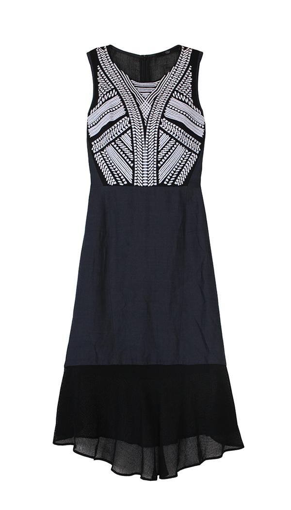Fog Embroidery Dress
