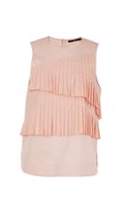 Flamenco Poplin Ruffle Top