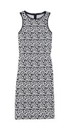 Leopard Knit Cut In Dress