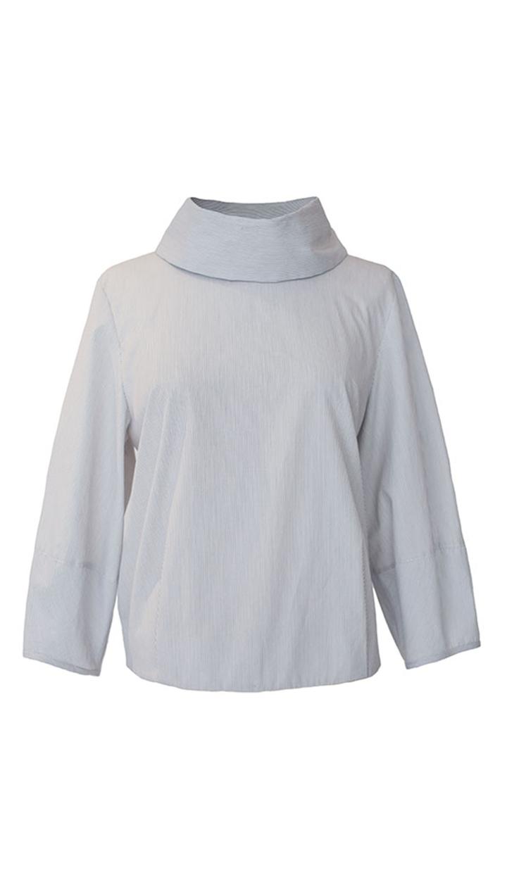 Gaucho Striped Cropped Sleeve Top