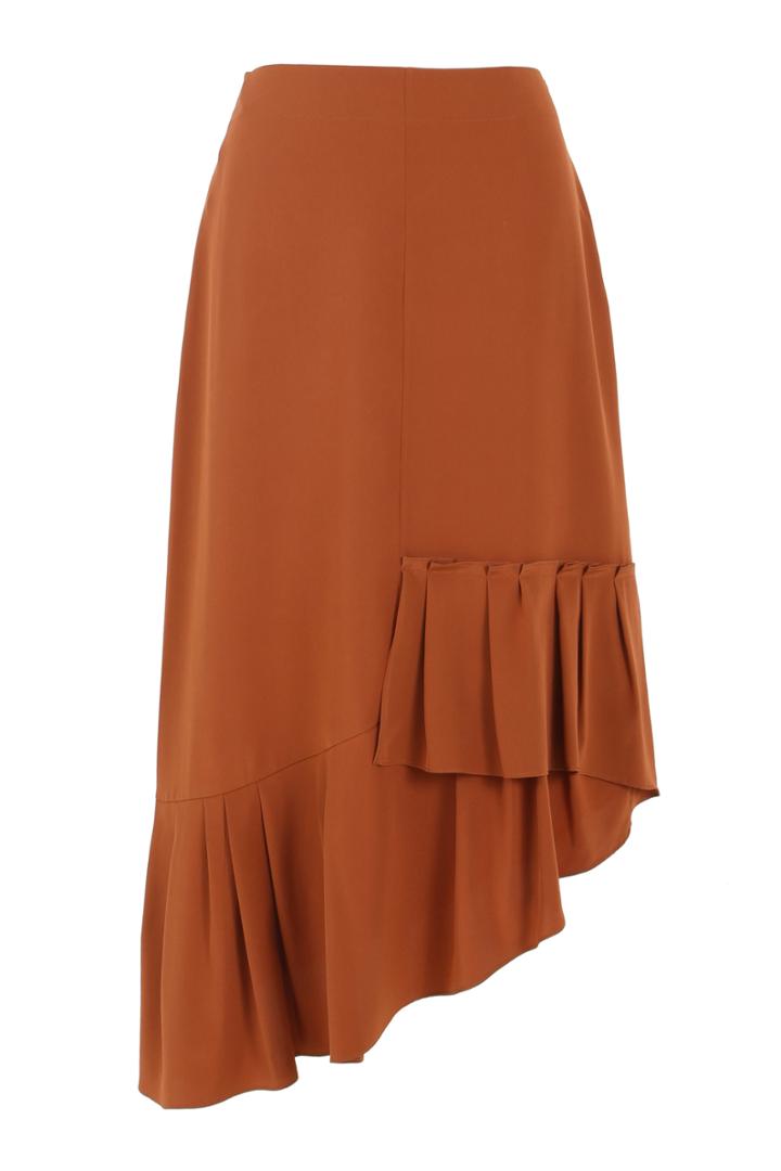 Silk Asymmetrical Skirt
