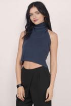 Madison Square Curator Backless Crop Top