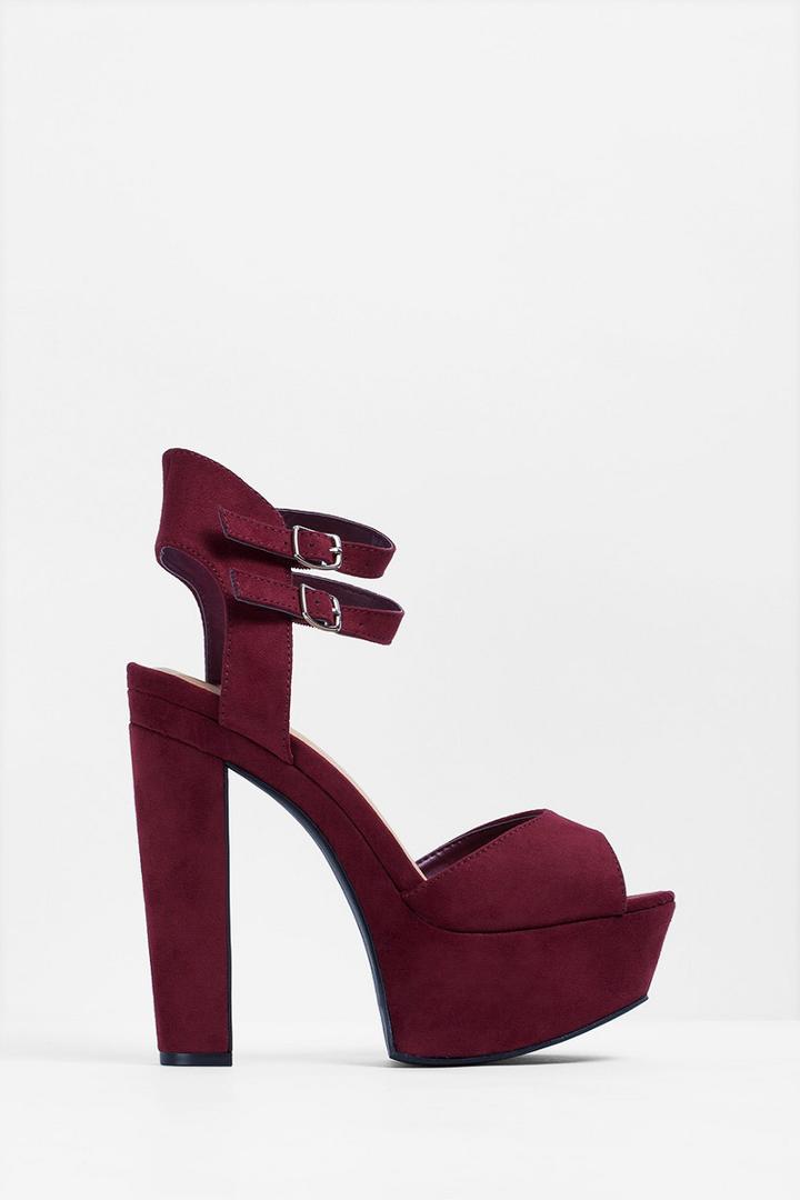 Tobi Vixen Double Strap Platform Heels