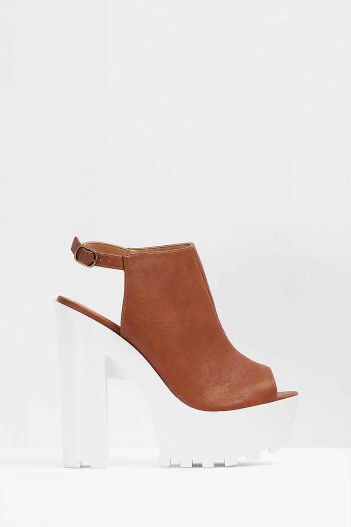 Tobi Pacifica Peep Toe Platform Booties