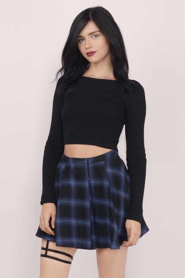 Tobi School Night Pleated Mini Skirt