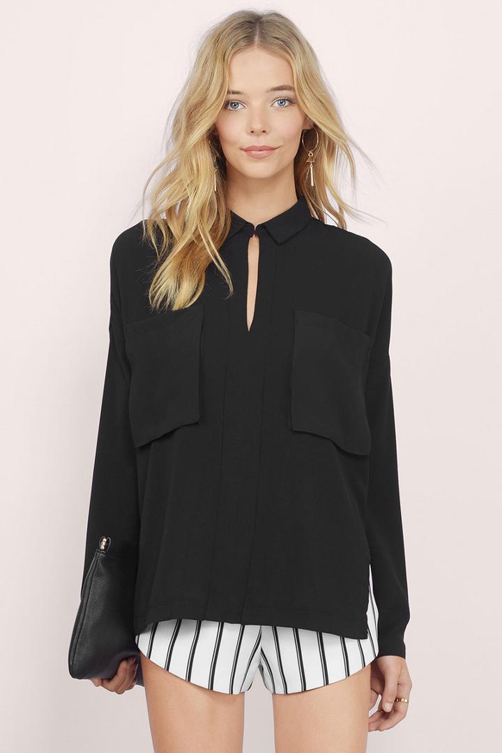 Tobi Today's The Day Pocket Blouse