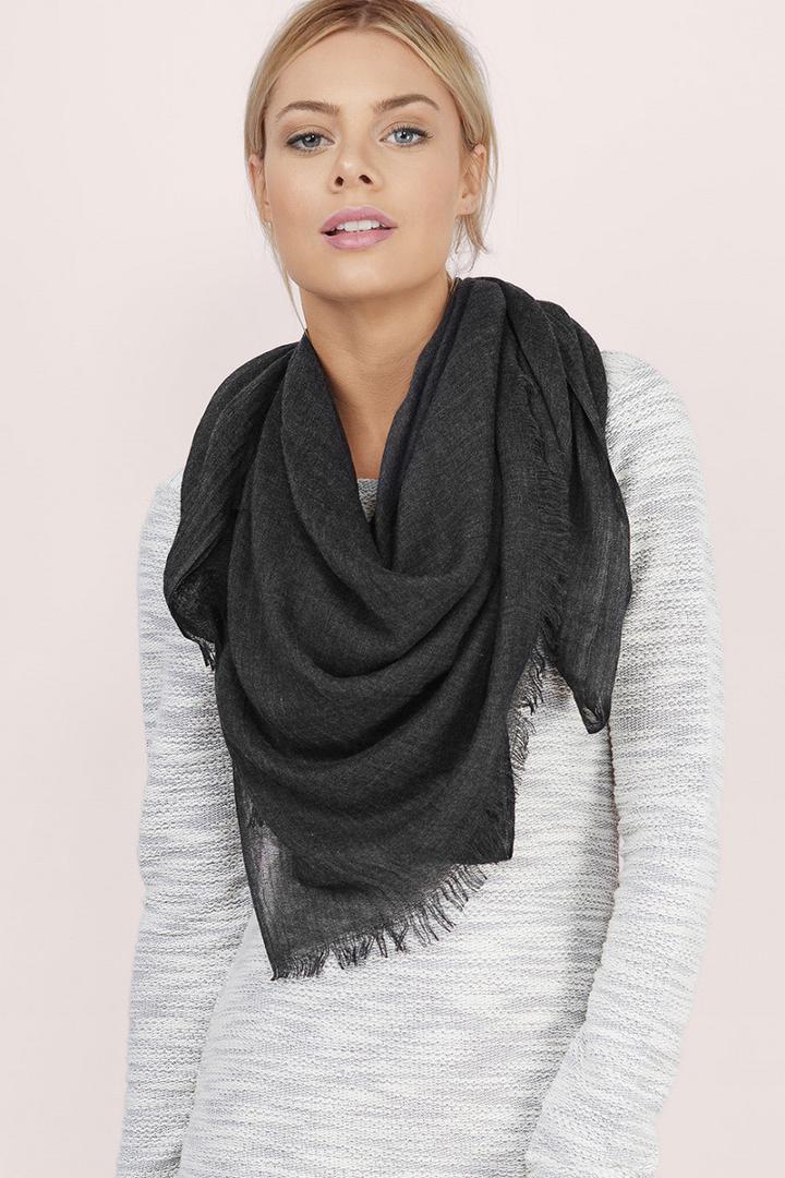 Tobi Must Be Love Frayed Scarf