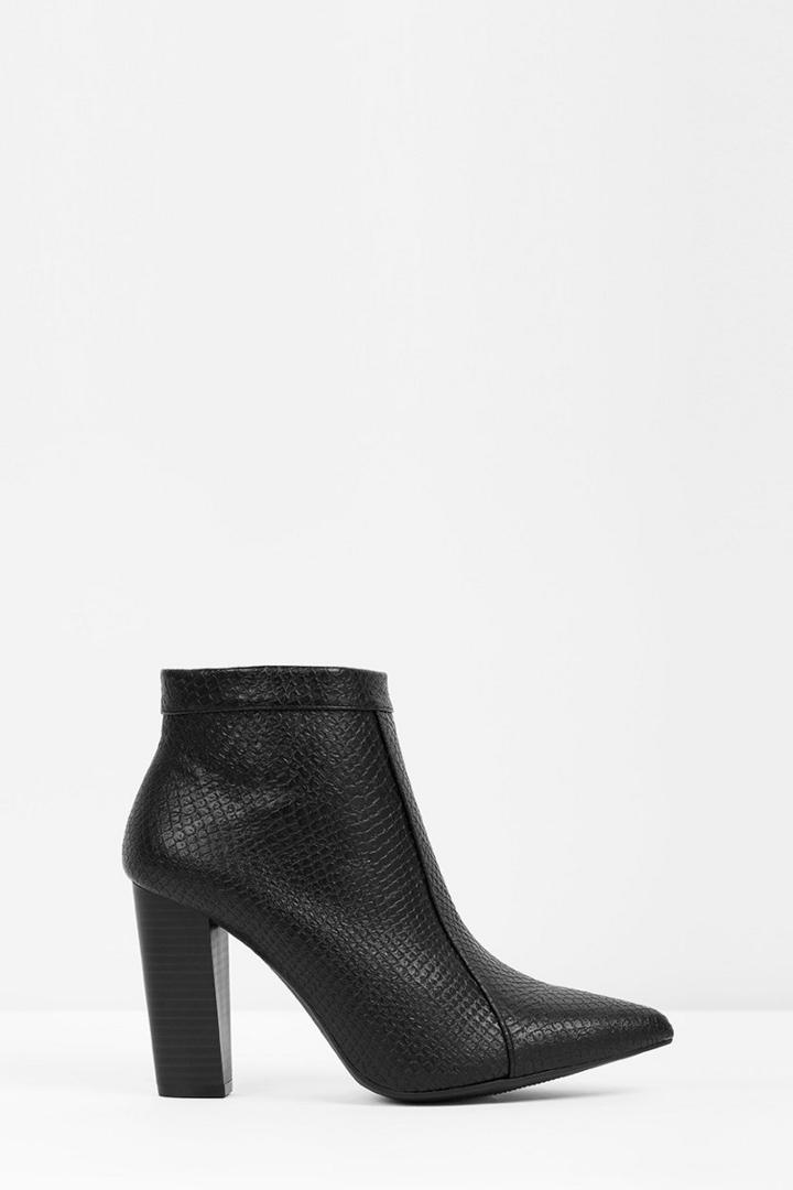 Tobi Karen Snake Print Booties