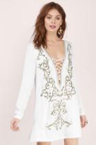 The Jetset Diaries Castello Embroidered Shift Dress