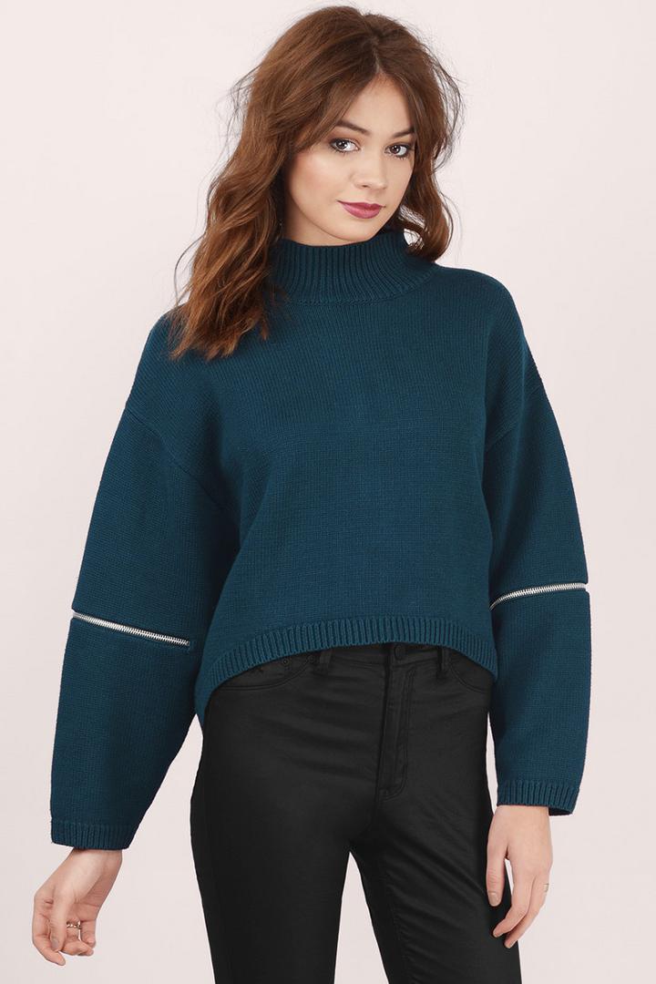 Asilio Fierce Warrior Mock Neck Sweater