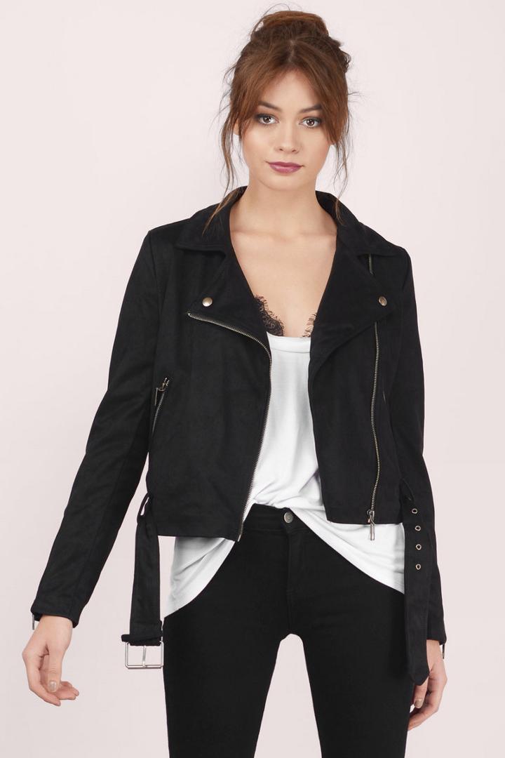 Glamorous Bradburn Moto Faux Suede Jacket