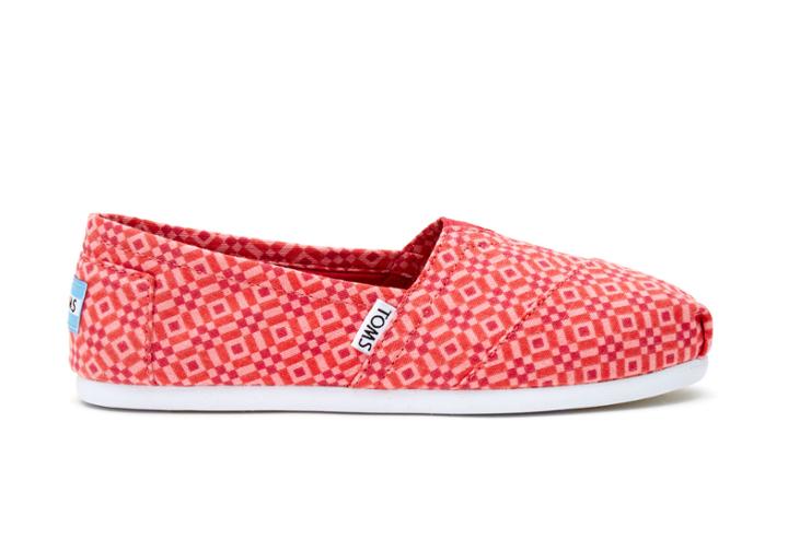 Toms Cayenne Canvas Tile Women's Classics