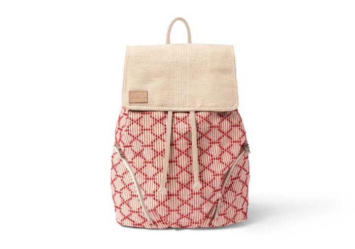 Toms Scarlet Multi Cross Stitch Mix Sojourn Backpack
