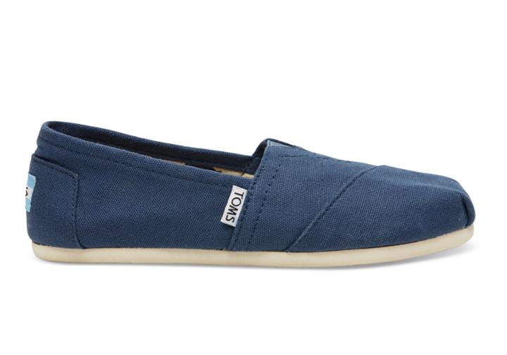 Toms Navy Canvas Women's Classics