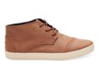 Toms Toms Dark Earth Synthetic Leather Men's Paseo-mid Sneakers Shoes - Size 7.5