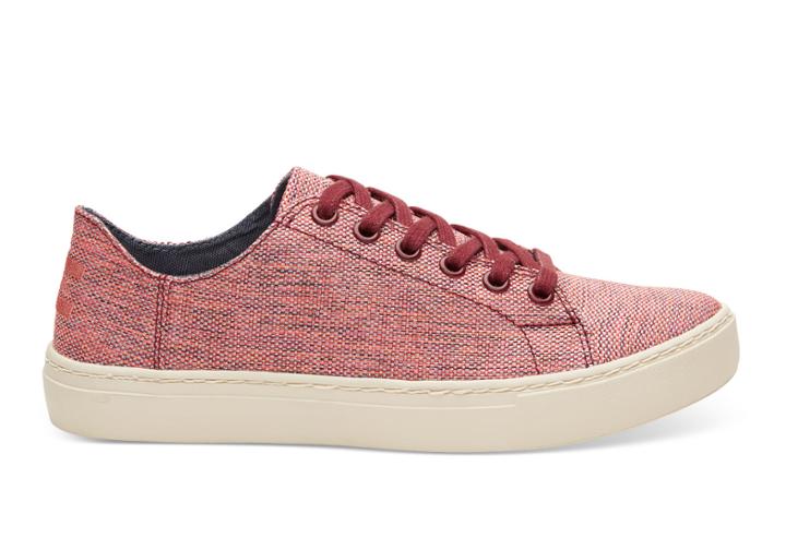 Toms Toms Pomegranate Woven Melange Women's Lenox Sneaker Shoes - Size 5