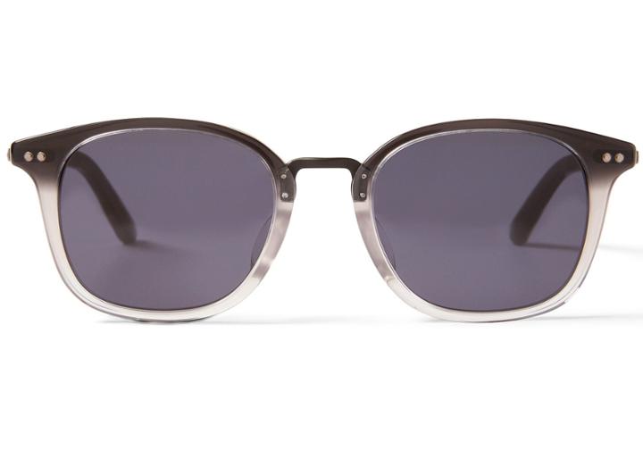 Toms Toms Barron Black Clear Fade Sunglasses With Dark Grey Lens