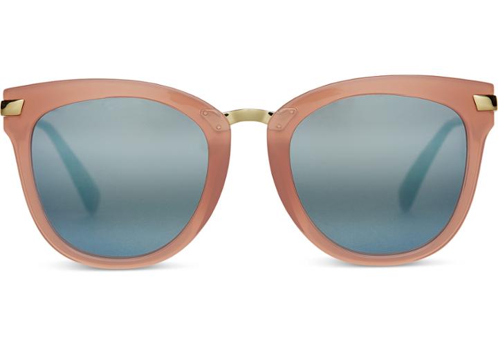 Toms Toms Adeline Blush Sunglasses With Blue Mirror Lens