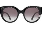 Toms Toms Luisa Clear-black Tortoise Sunglasses With Grey Gradient Lens