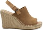 Toms Toffee Suede Women's Monica Wedges
