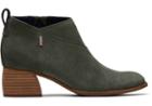 Toms Dusty Olive Suede Women's Leilani Booties