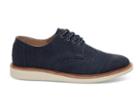 Toms Toms Navy Slubby Linen Men's Brogues Shoes - Size 9.5
