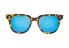 Toms Toms Memphis 201 Havana Tortoise Zeiss Polarized Sunglasses With Deep Blue Mirror Lens