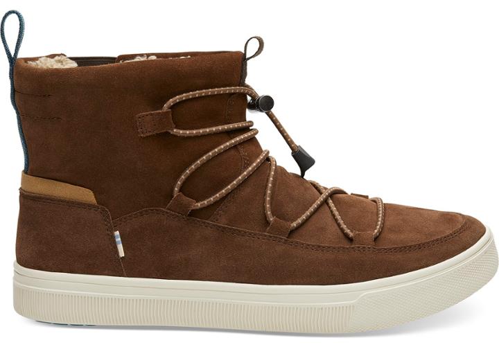 Toms Water Resistant Bark Suede Men's Trvl Lite Alpine Boots