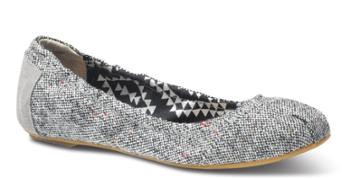 Toms Tweed  Lurex  Women's  Ballet  Flats