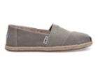 Toms Drizzle Grey Washed Canvas Women's Espadrilles