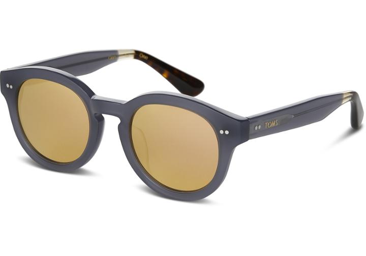 Toms Toms Bellevue Denim Sunglasses With Rose Mirror Lens