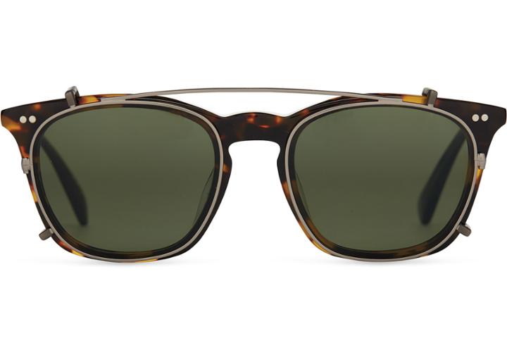 Toms Toms Maxwell Matte Havana Tortoise Polarized Sunglasses With Green Grey Lens