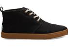 Toms Black Heritage Canvas Cupsole Mens Botas