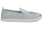 Toms Disney X Toms Blue Cinderella Glass Slipper Women's Deconstructed Alpargatas
