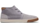 Toms Drizzle Grey Suede And Heritage Canvas Men's Carlo Mid Sneakers Topanga Collection
