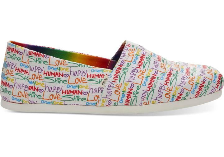 Toms Multi Unity Print Canvas Mens Classics