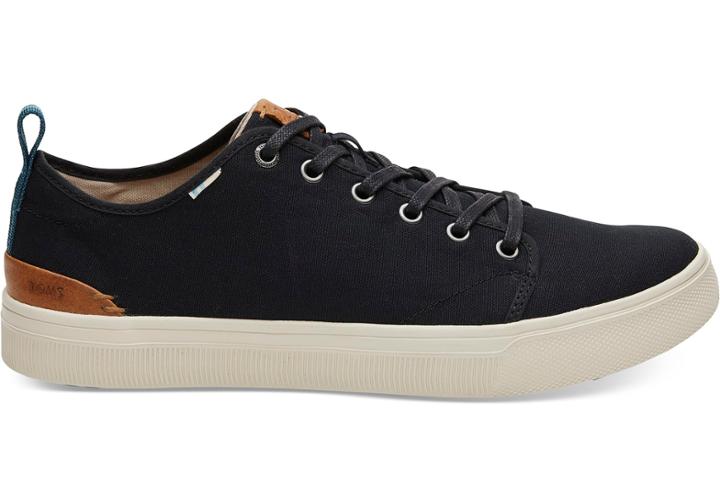 Toms Black Canvas Men's Trvl Lite Low Sneakers