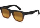 Toms Toms Dalston Matte Black Tortoise Fade Sunglasses With Gold Mirror Lens