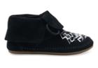 Toms Black Suede Tribal Embroidery Women's Zahara Booties