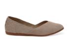 Toms Toms Desert Taupe Suede Diamond Embossed Women's Jutti Flats Shoes - Size 8