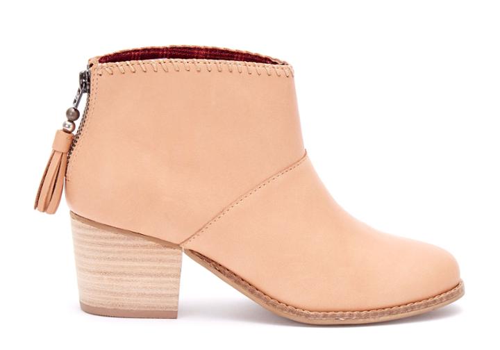 Toms Sandstorm Vachetta Leather Women's Leila Booties