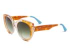 Toms Toms Luisa Honey Tortoise Lamination Sunglasses With Olive Gradient Lens