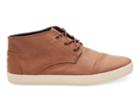 Toms Toms Dark Earth Synthetic Leather Men's Paseo-mid Sneakers Shoes - Size 6